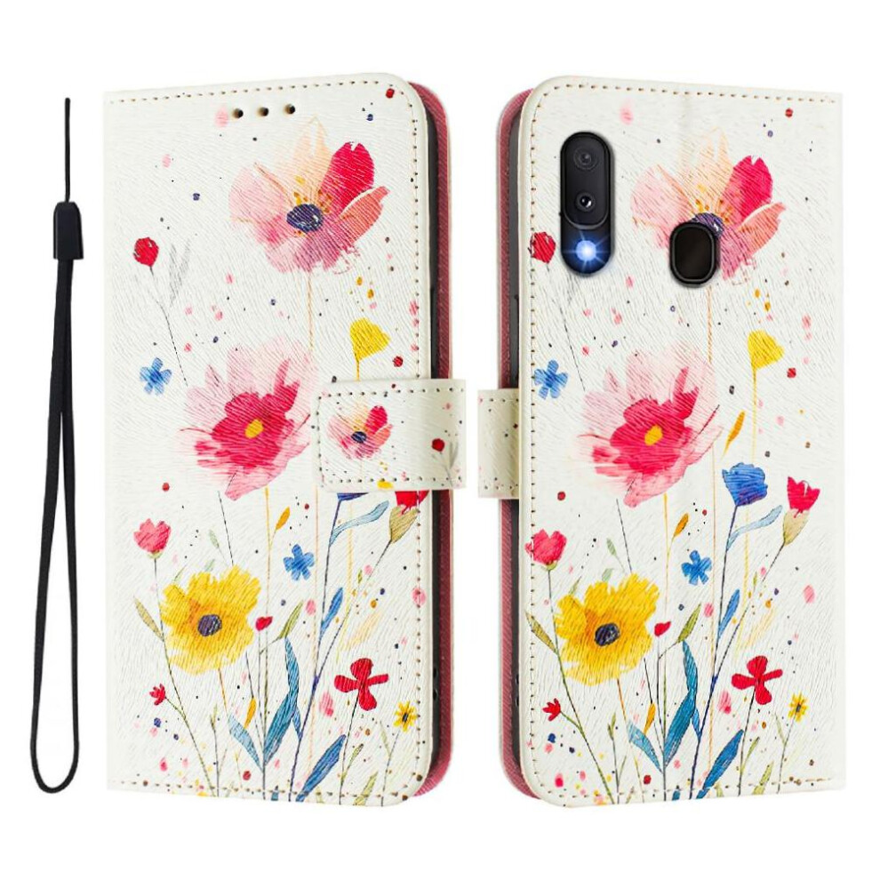 (C5 ) Case For Samsung Galaxy A20e Pattern Flip Cover Wallet With Credit Slot Pu Leather 764563501342