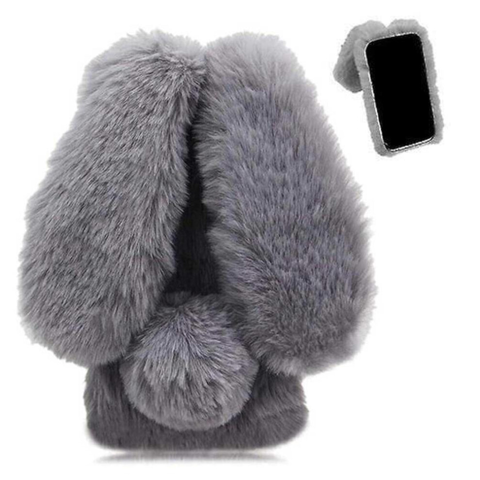 ( ) Case For Honor 200 Lite Autumn And Winter Lovely Plushrabbit Rabbit Furprotection Plushcase Gray 764563501236