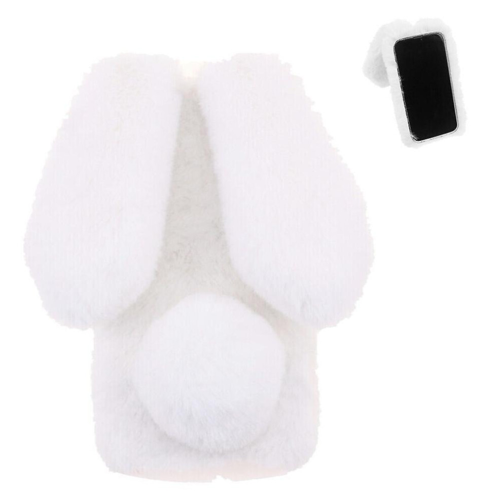 Photos - Case   for Honor 200 Lite Autumn and Winter Lovely Plushrabbit Rabbit Furprotection Plushcase(White)