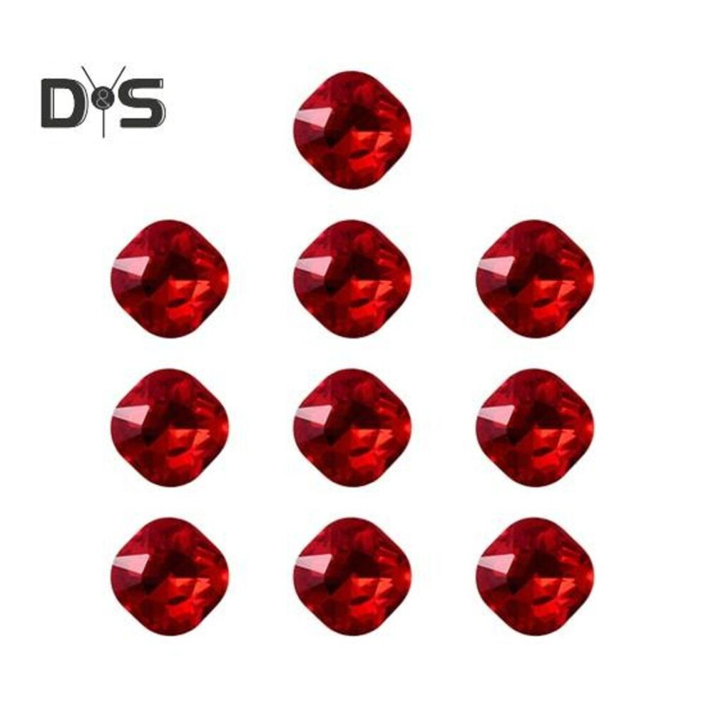 (as the picture, G) 10 Pcs Nail Rhinestones Artificial Crystal Nail Gemstones Red Mini Manicure Nail Art Rhinestones for DIY Crafts Jewelry Making