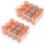 Orange plastic Christmas tree decorations, 4 cm - 48 Christmas pendants 1