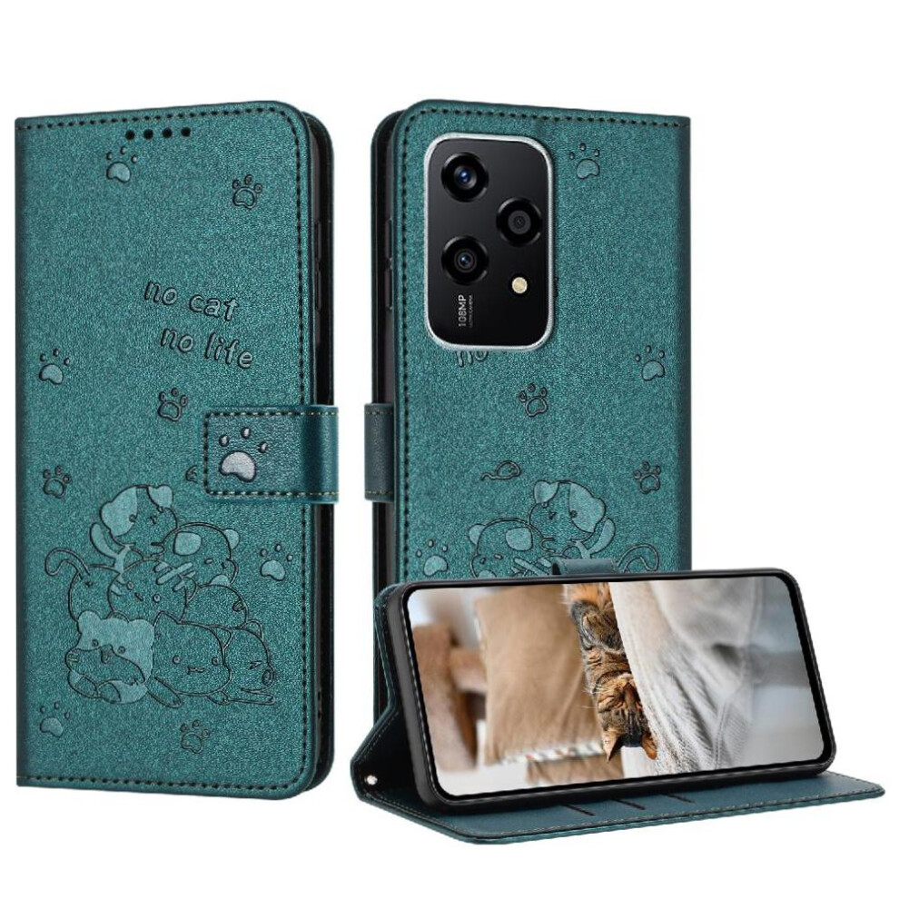 (C2) Flip Case For Honor 200 Lite Cute Cat Card Holder Kickstand Leather Wallet Pu Leather 764563502981