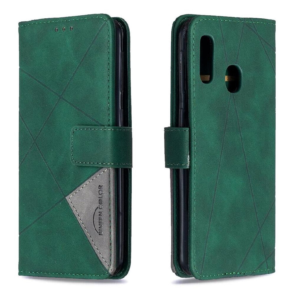 (Green) Flip Case For Samsung Galaxy A20e Card Holder Kickstand Magnetic Protective Pu Leather Shockproof Green 764563503131