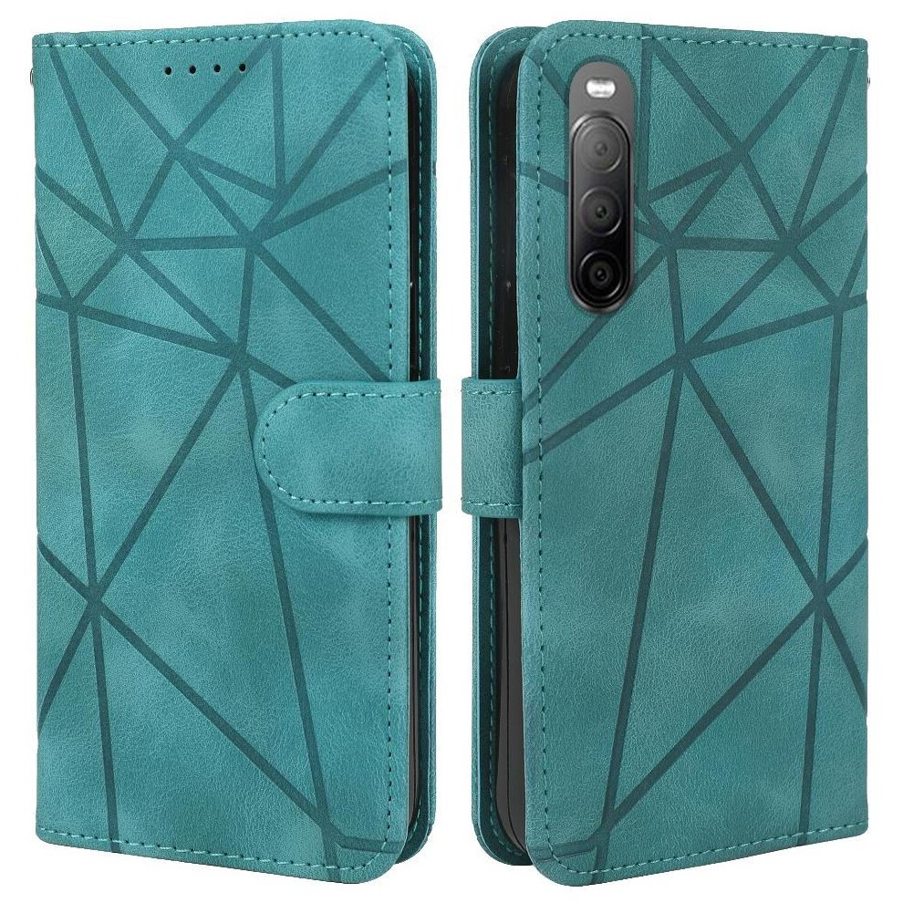 (Green) Flip Case For Sony Xperia 10 Iii Unisex Card Slot Flip Stand Green 764563503315