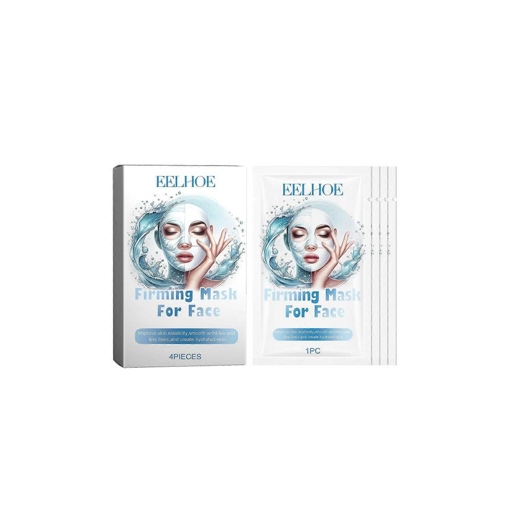 (4Pieces) Eelhoe Collagen Moisturizing Mask Facial Moisturizing Collagen Skin Tender Skin Mask