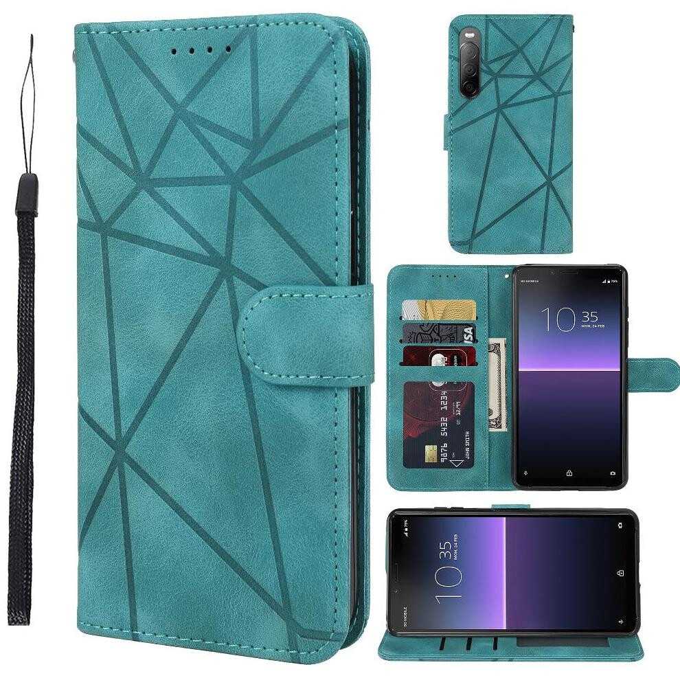 (Green) Flip Case For Sony Xperia 10 Ii Unisex Card Slot Stand Flip Green 764563503377