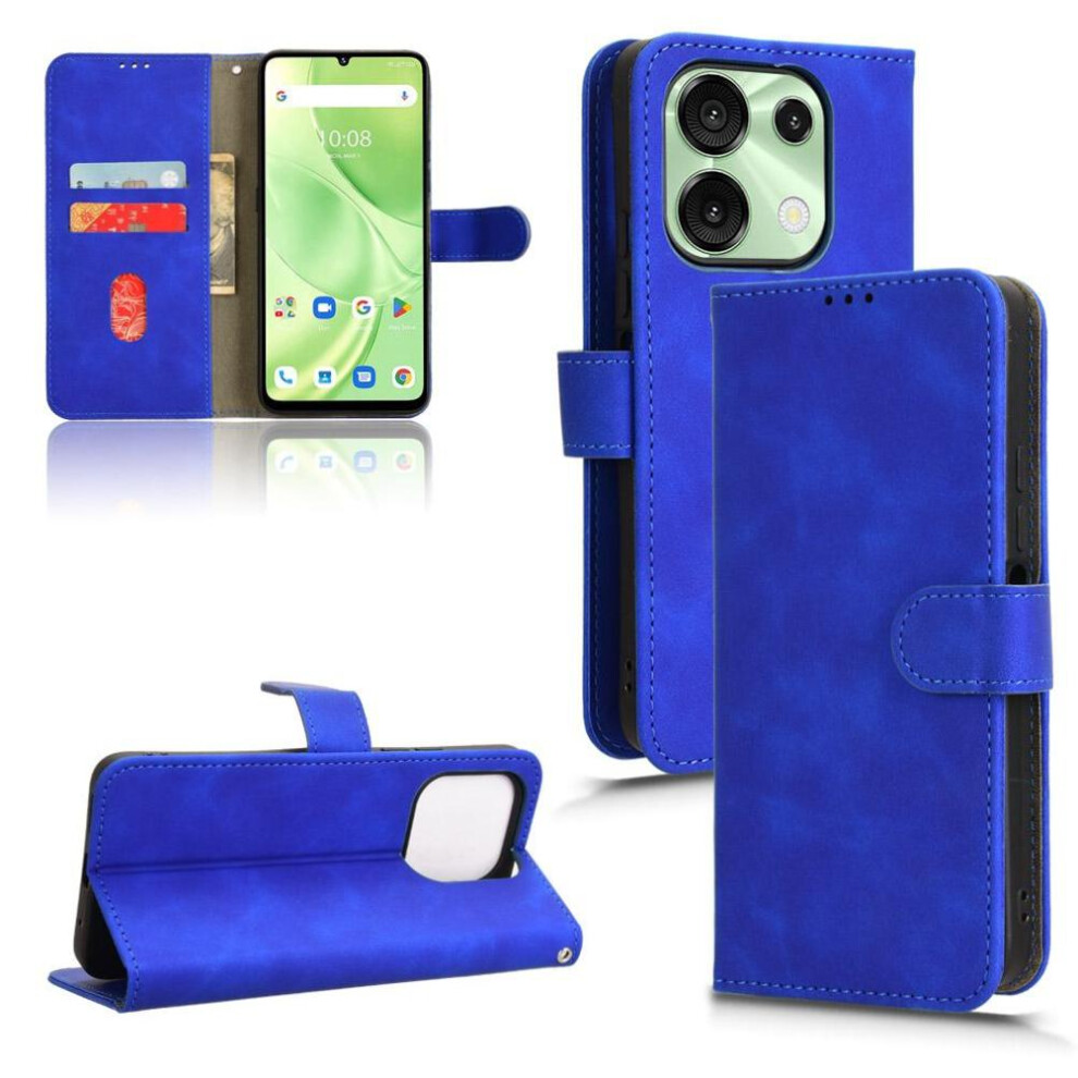 (Blue) Flip Case For Umidigi G9 5G Wallet Kickstand Card Slots Holder Side Buckle Pu Leather Blue 764563503926