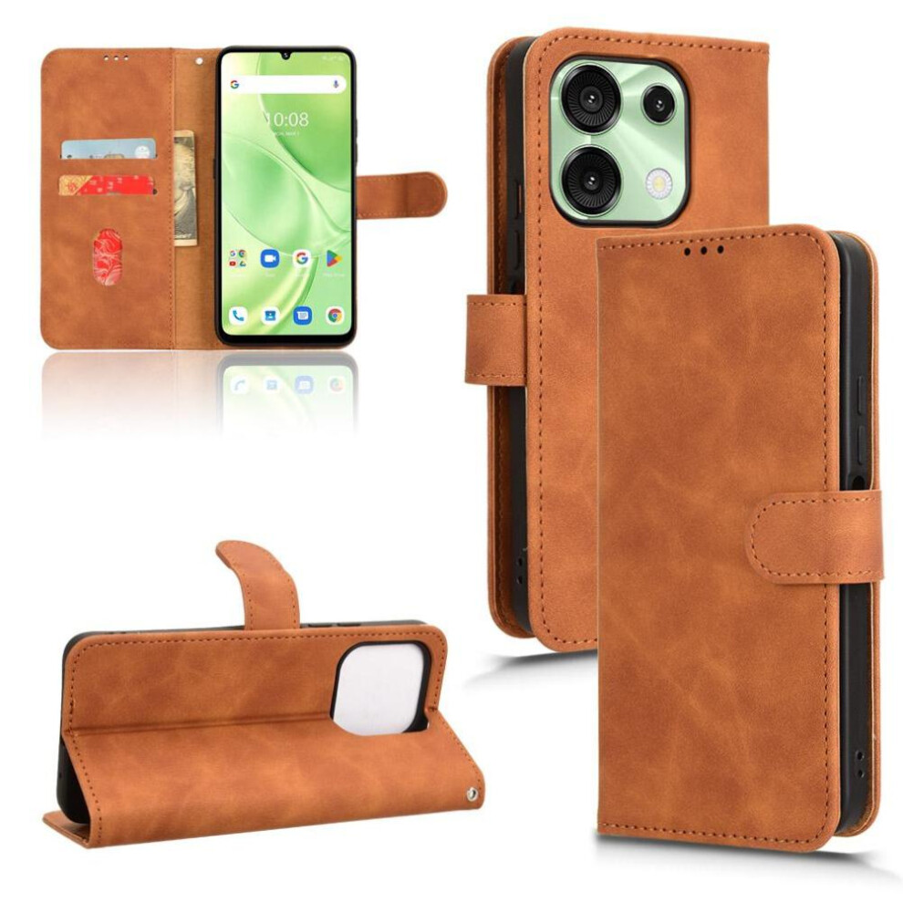 (Brown) Flip Case For Umidigi G9 5G Wallet Kickstand Card Slots Holder Side Buckle Pu Leather Brown 764563503933