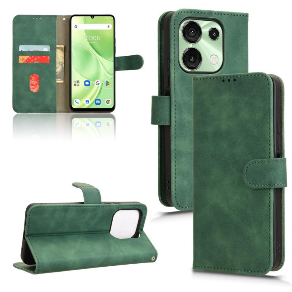 (Green) Flip Case For Umidigi G9 5G Wallet Kickstand Card Slots Holder Side Buckle Pu Leather Green 764563503902