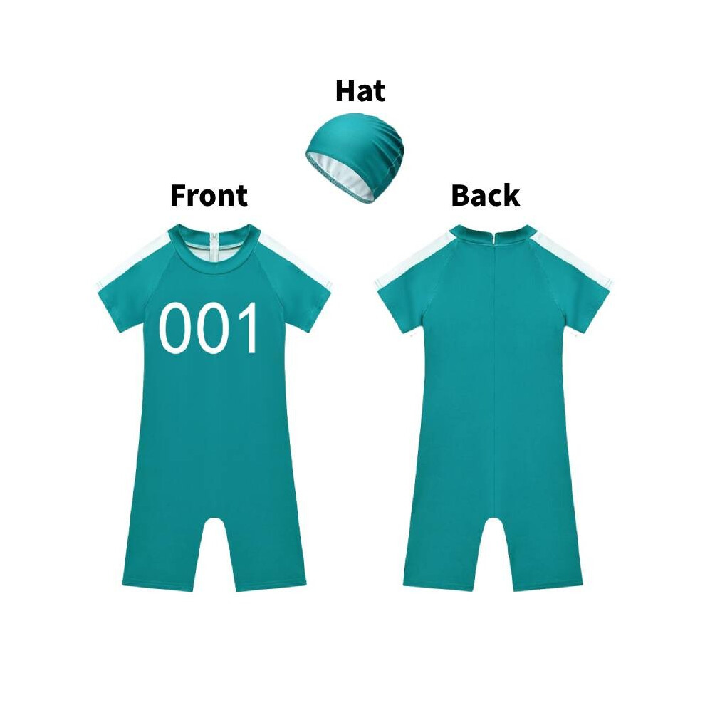 (001 Swimsuit, 130cm) Quick Dry Kids Polyester Swim Set Uv Protection Rash Guard For Play Beach Pool-image-OPC-PH6VD67-NEW