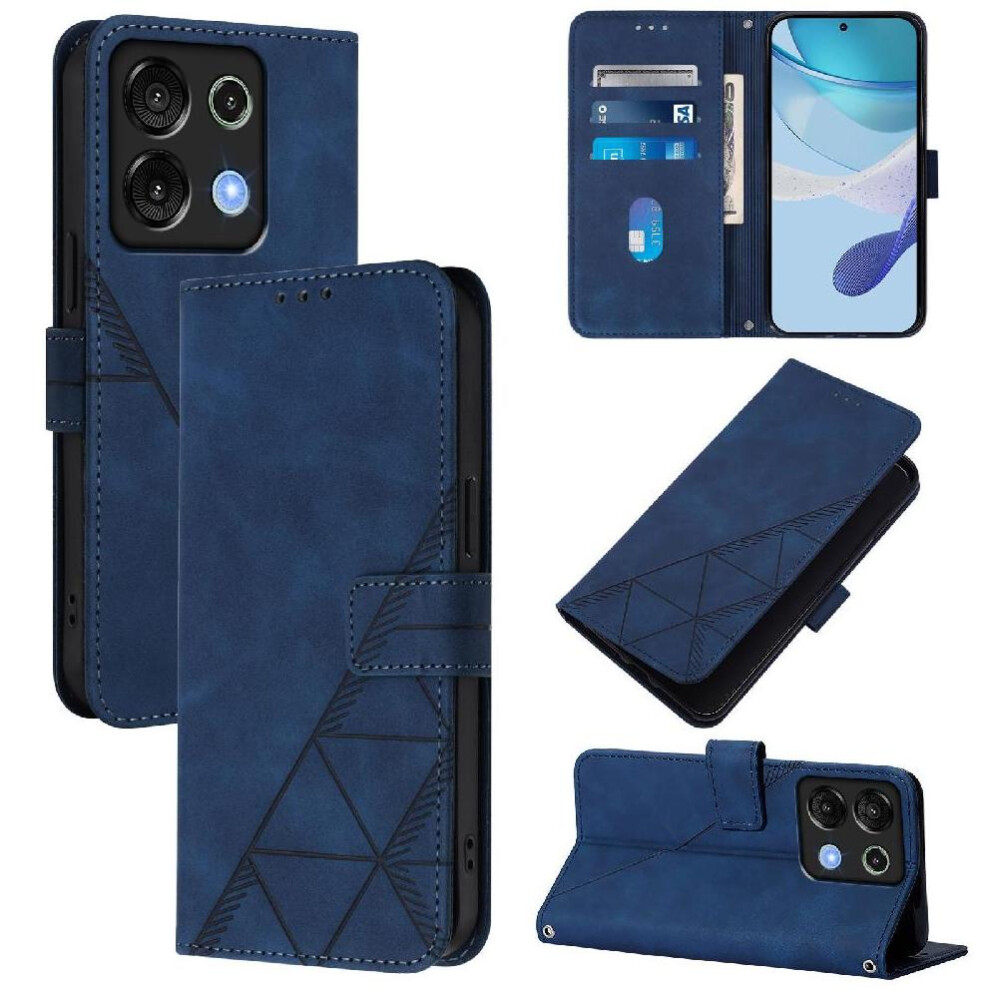 (Blue) Case For Umidigi G9 5G Pu Leather Wallet Cover Credit Card Holder Flip Folio Book Protective Blue 764563504183