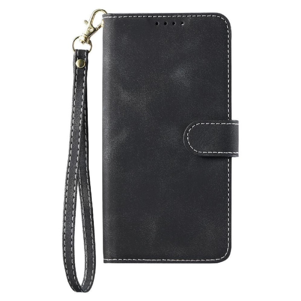 (Black) Flip Case For Sony Xperia 10 Iii Wallet Card Slots Kickstand Wrist Strap Magnetic Pu Leather Black 764563504930