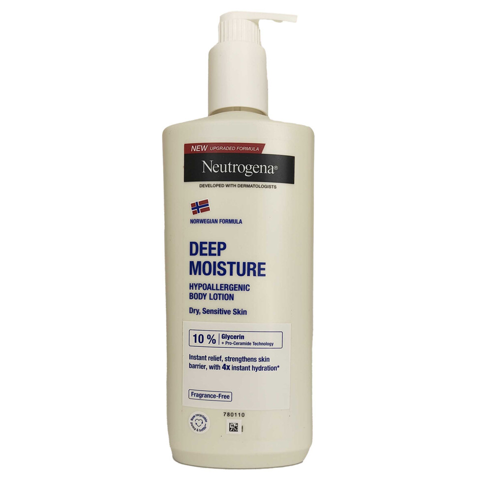 Neutrogena Norwegian Formula Deep Moisture Body Lotion Dry and Sensitive Skin 400ml