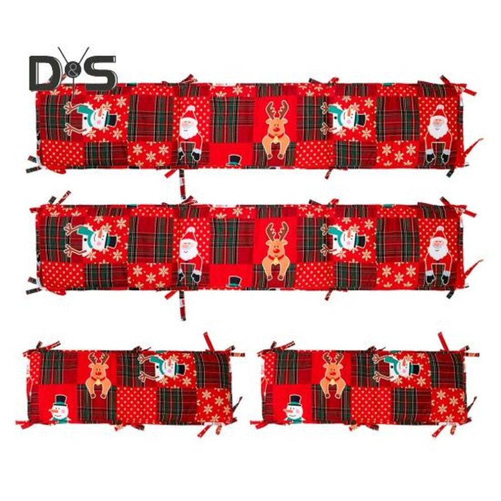 (C, as the picture) 4 Pcs Bed Fence Breathable Mesh Liner Anti-collision Cushioned Pads Easy To Install Soft Padding For Sides Padded Covers