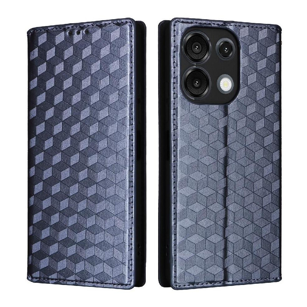 (Blue) Flip Case For Umidigi G9 5G Pu Leather Magnetic Closure Card Slots Holder 3D Pattern Wallet Blue 764563505661