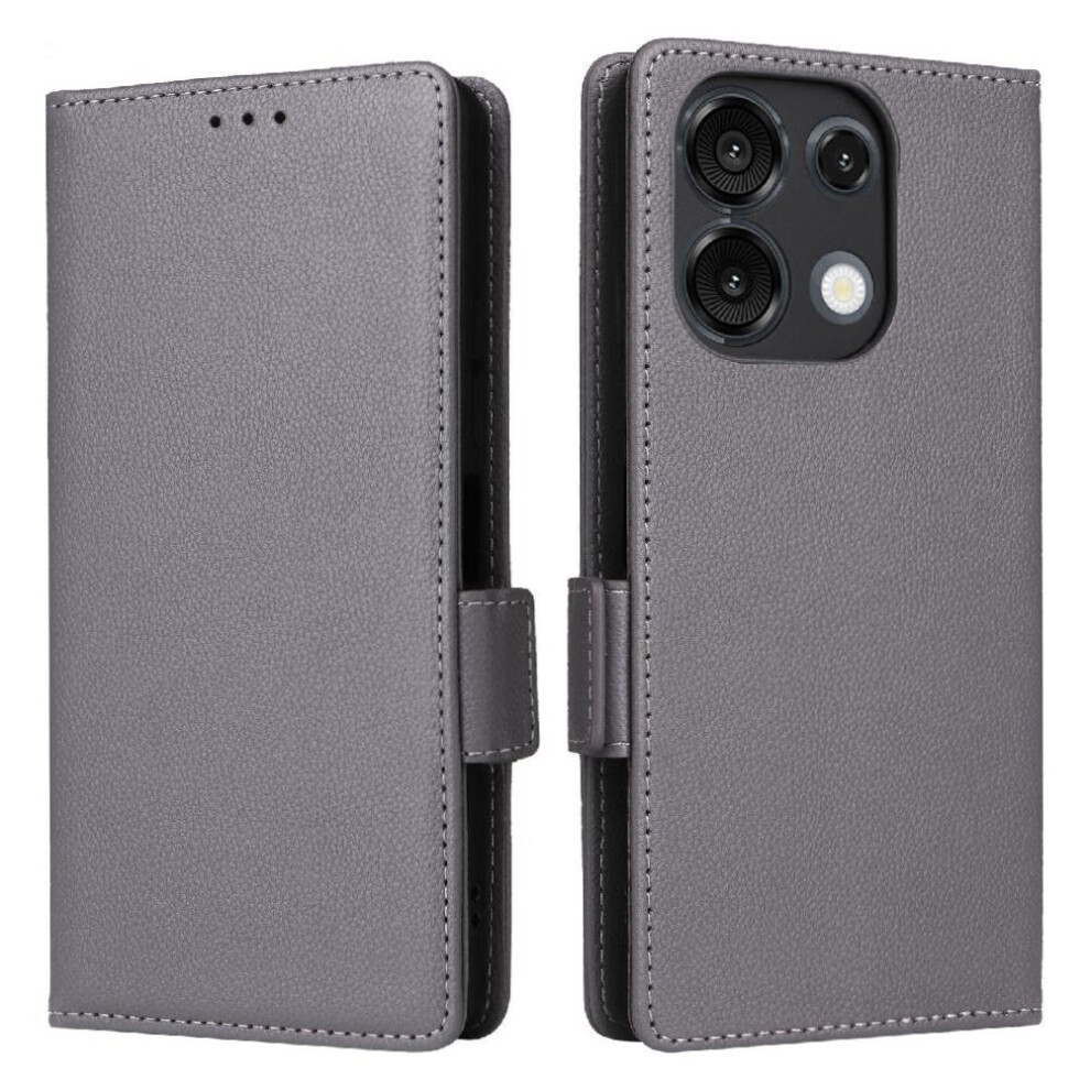 ( ) Flip Case For Umidigi G9 5G Magnetic Wallet Side Buckle Pu Leather Card Slots Holder Gray 764563505951