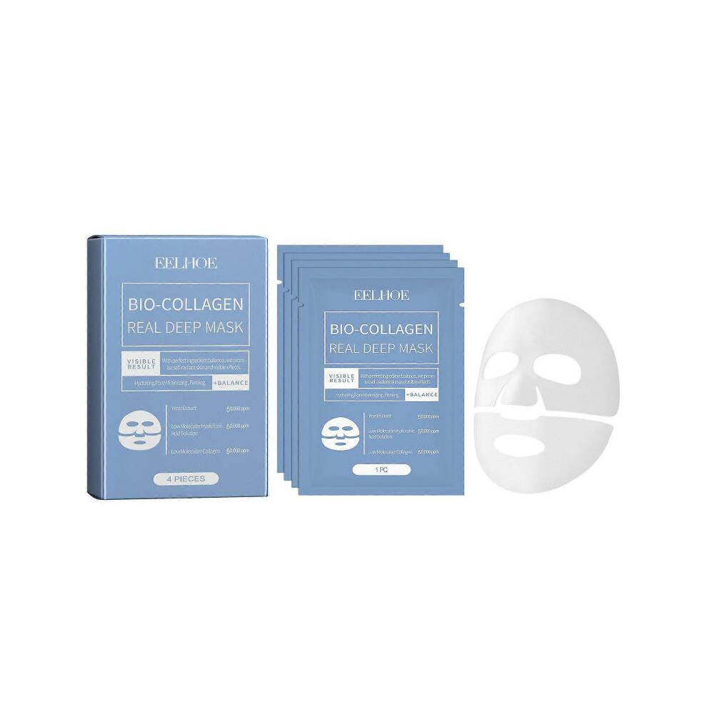 (4Pcs) Eelhoe Collagen Skin Care Facial Mask Smooth And Tender Skin Moisturizing Mask