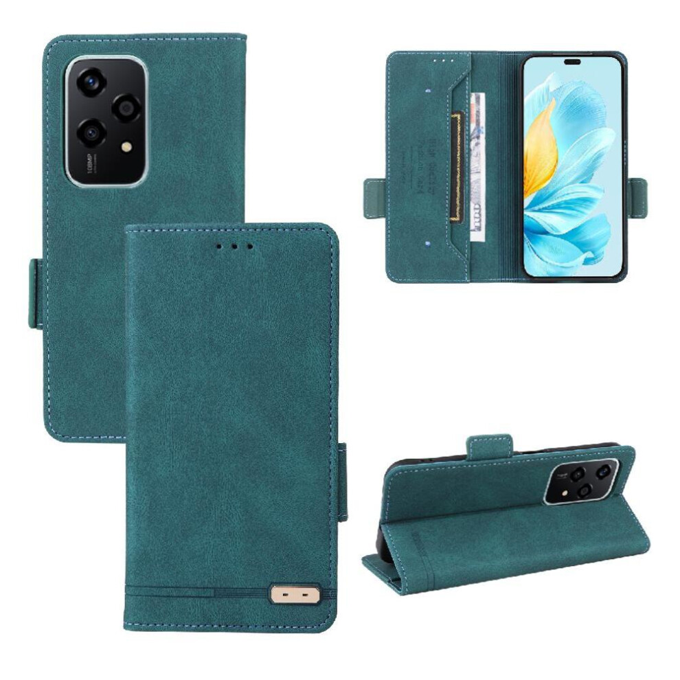 (Green) Flip Case For Honor 200 Lite Magnetic Wallet With Buckle Card Holder Kickstand Cover Green 764563506118