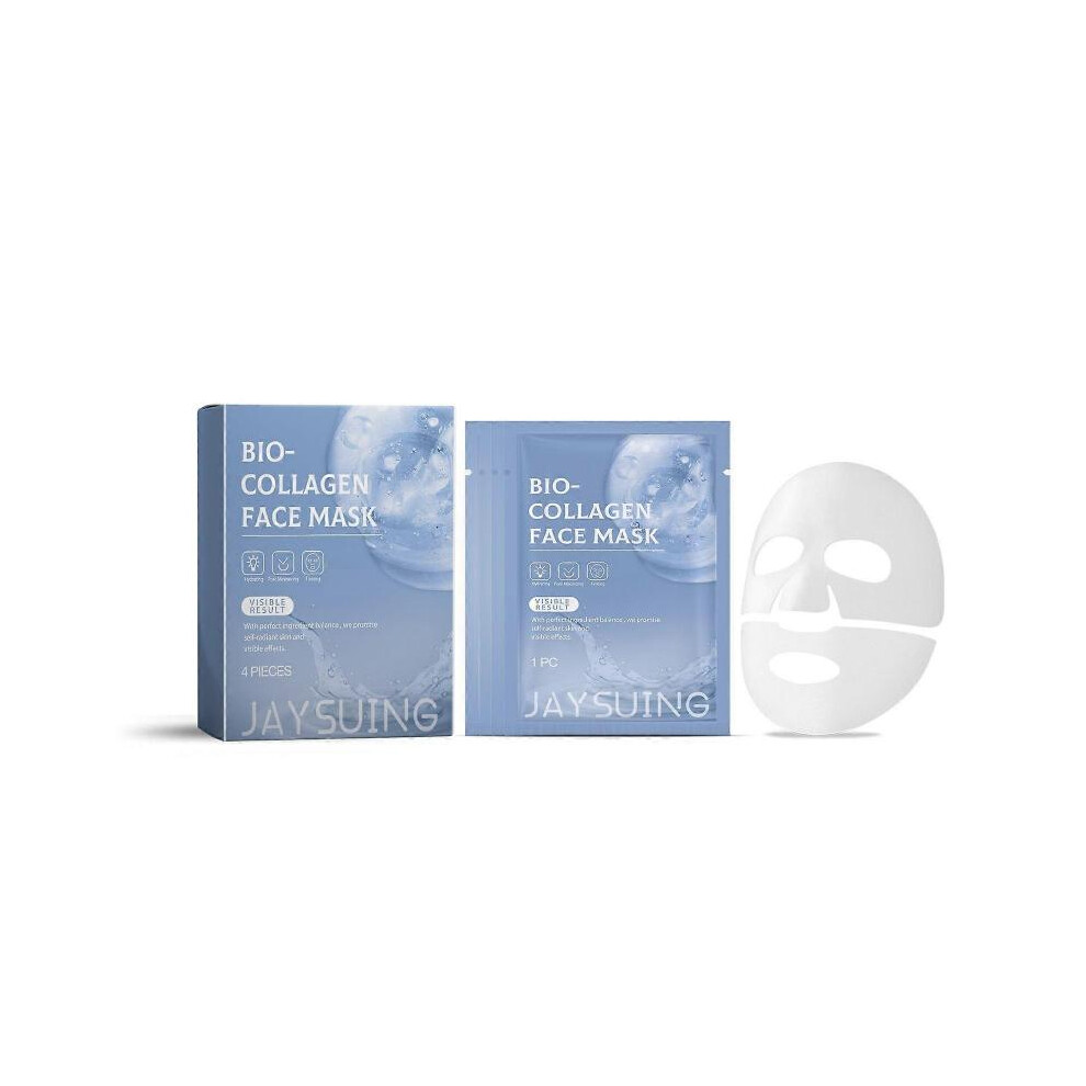(4Pcs) Jaysuing Collagen Hydrating Mask Hydrating Moisturizing Facial Skin Moisturizing Skin Care Facial Mask