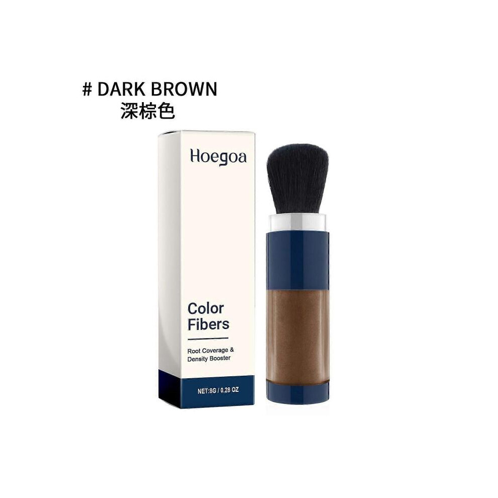 Dark/Brown ( Brown) Hoegoa Hair Fiber Powder Hairline Top Cover Fluffy Sculpting Contour Powder