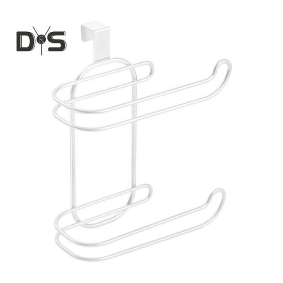 (white) Toilet Paper Holder Tissue Rack Double-Layer Design Strong Load-bearing Rust-Resistant Tissue Roll Dispenser Bathroom Kitchen Organizer