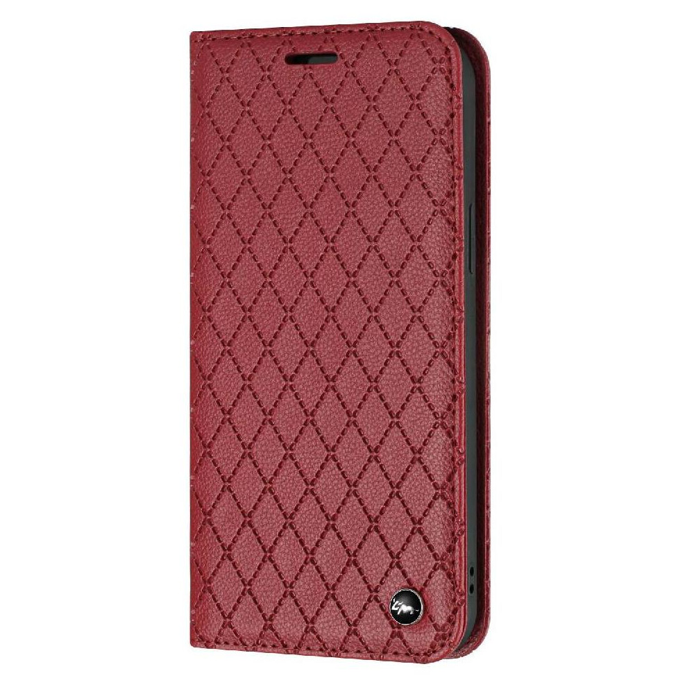 (Red) Case For Honor 200 Lite Flip Business Wallet Magnetic Shell Card Slots Holder Red 764563506415