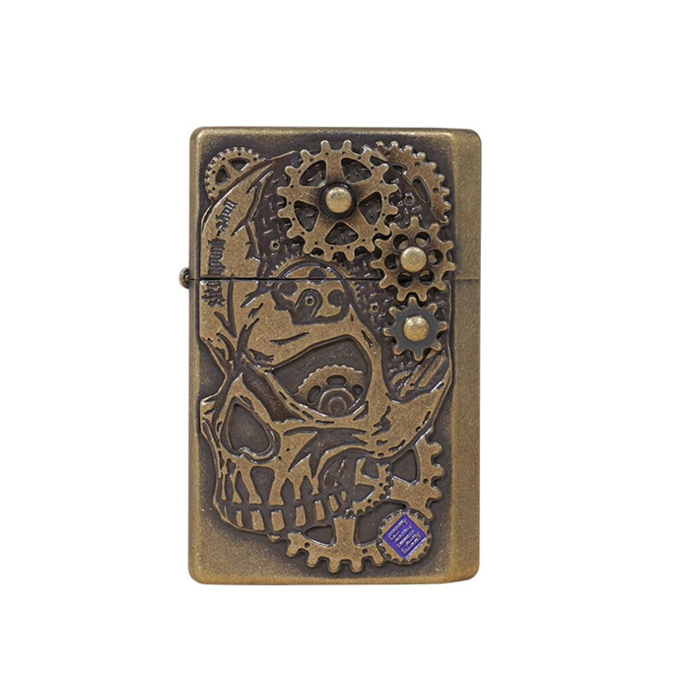 Yeuligo (Linkage Gear Skull Gtpr Gear) Prince Kerosene Grinding Wheel Open Fire Gear Linkage Lighter Skull Personality Creative Gift Gt