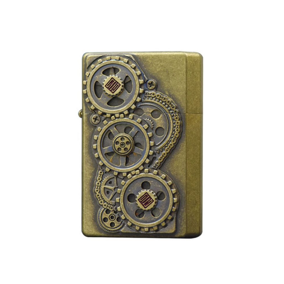 Yeuligo (Gtpr200 1 Punk Gear Gift Box) Original Imported Prince Kerosene Lighter Punk Gear Linkage Creative Gift For Men Gt