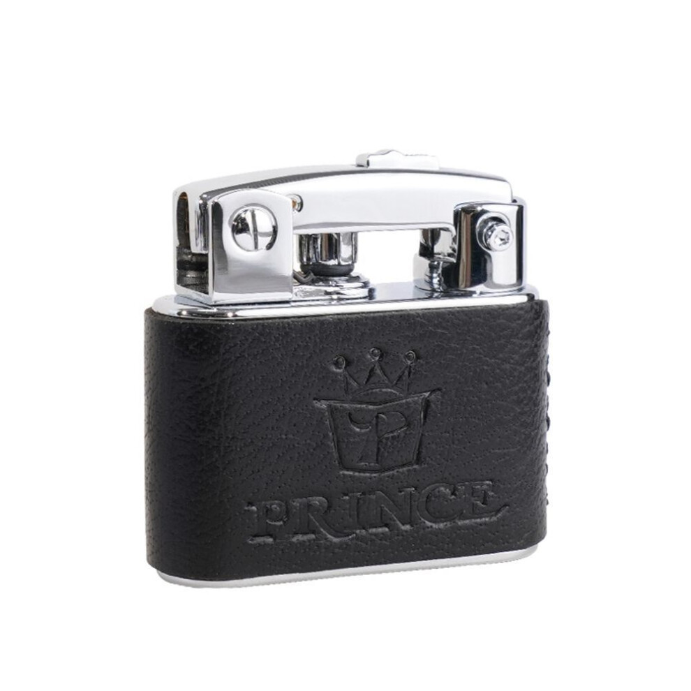 Yeuligo Black (Classic Gd3 D2006 Gift) Prince Genuine Goods Kerosene Lighter Genuine Leather Grinding Wheel Ejection Ignition Retro Gift For Friends