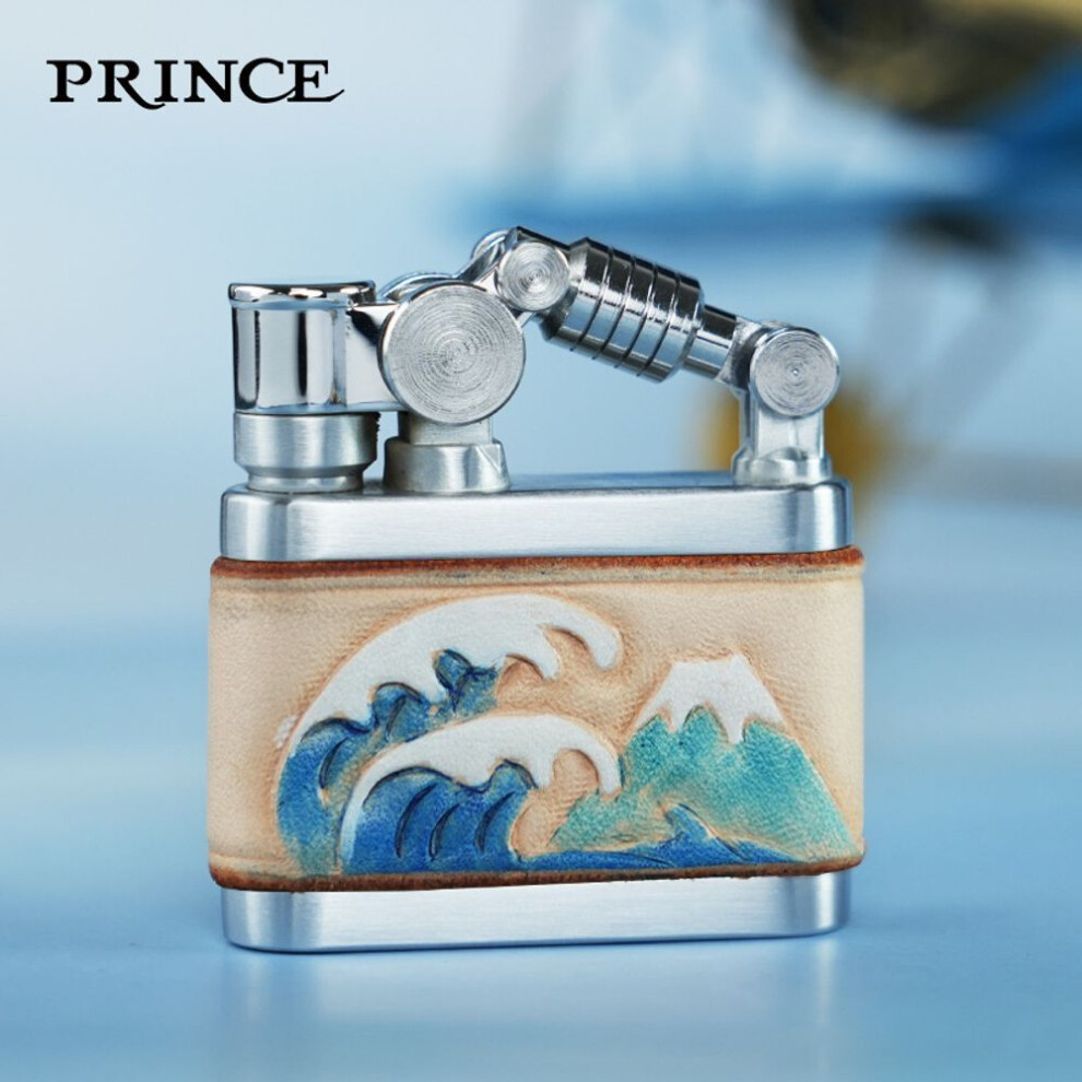 Yeuligo (Pd 103A Hailang) Prince Kerosene Lighter Vintage Kowtow Grinding Wheel Hailang Fuji Mountain Personalized Creative Birthday Gift