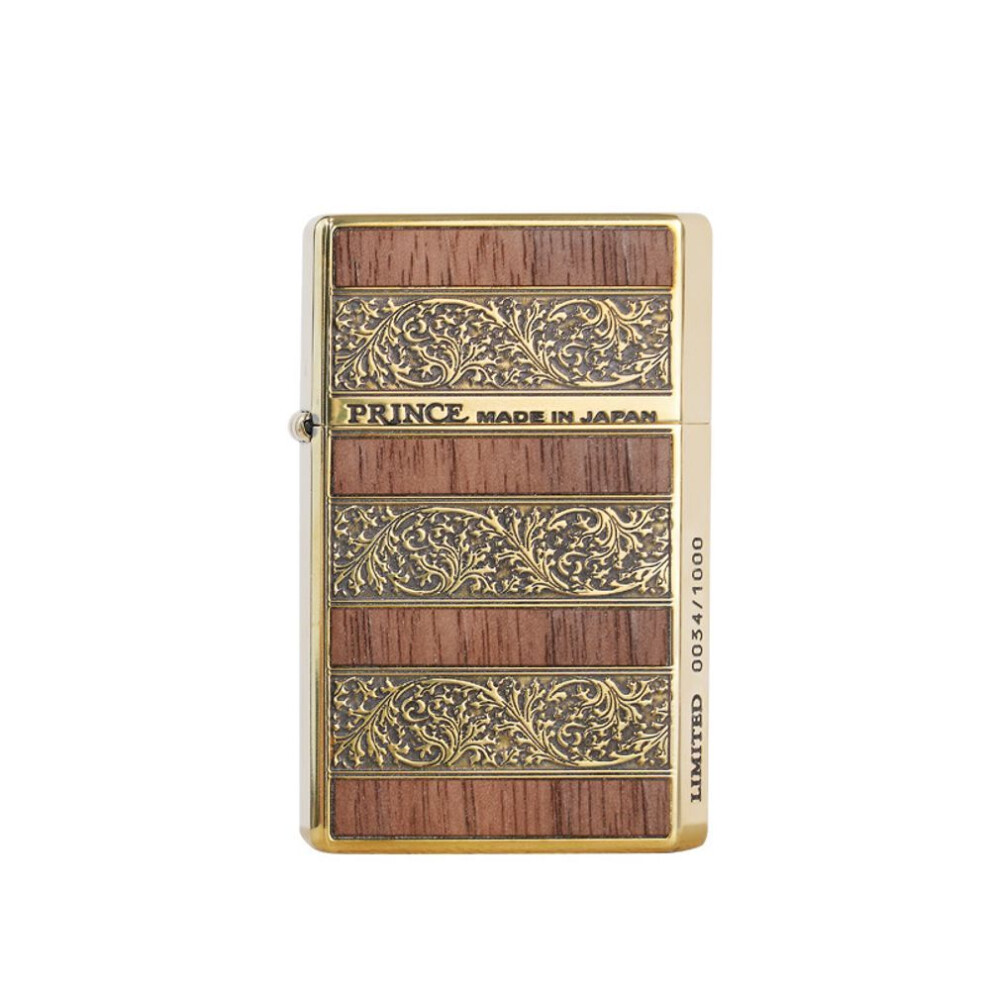 Yeuligo (Gtpr100 03 Gift Box) Prince Genuine Goods Lighter Imported From Japan Eco Kerosene High-Grade Solid Wood Inlaid Long Endurance Gift