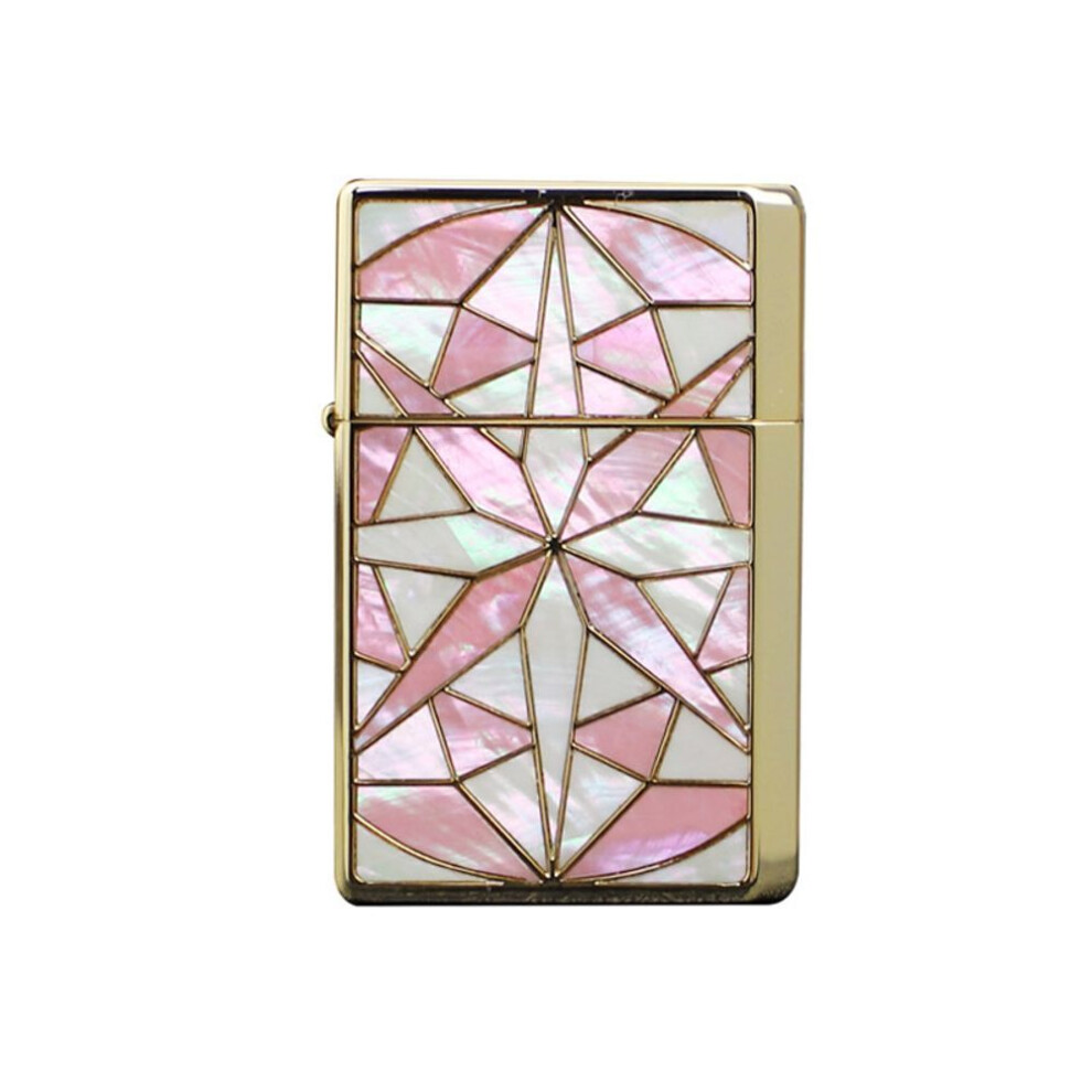 Yeuligo Pink/Gold ( Lucky Star Shell G) Prince Lighter Prince Original Imported Kerosene Double-Sided Shell Lucky Star Creative Personalized Gift