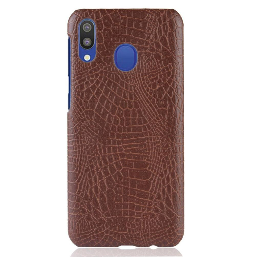 (Brown) Stylish Classic Case For Samsung Galaxy A20e Compatibility Protective Cover Anti Scratch Classic Alligator Fashion Brown 764563507993
