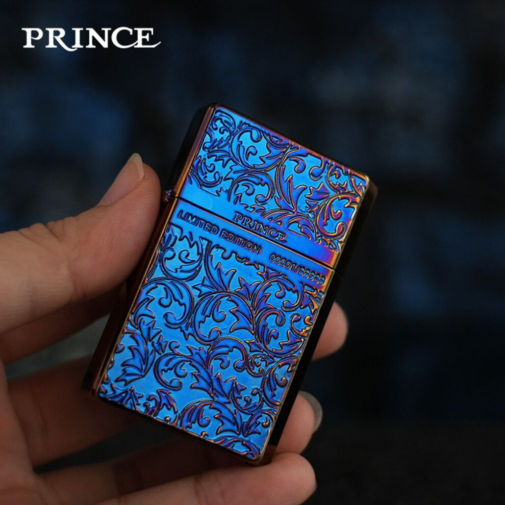 Yeuligo Blue (Gtcx Smoked Tang Grass) Prince Lighter Seven-Sided Carving Constantine Creative Personalized Birthday Gifts Boys Gift