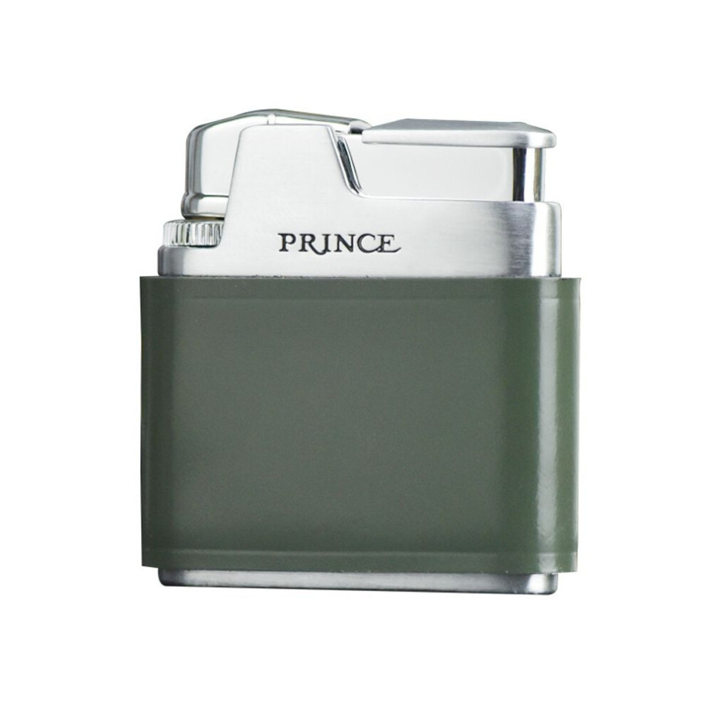 Yeuligo (Retro Green Gift Box) Prince Lighter Prince Genuine Leather Inflatable Grinding Wheel Ignition Nostalgic Retro Gift For Men's Birthday Gift