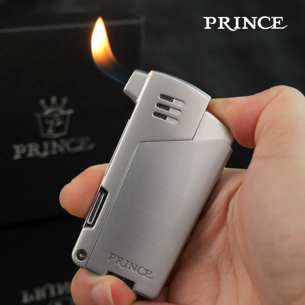 Yeuligo (Pcg Psv) Prince Pipe Lighter Oblique Fire Inflatable Electronic Ignition Advanced Sense Personalized Birthday Gifts Men