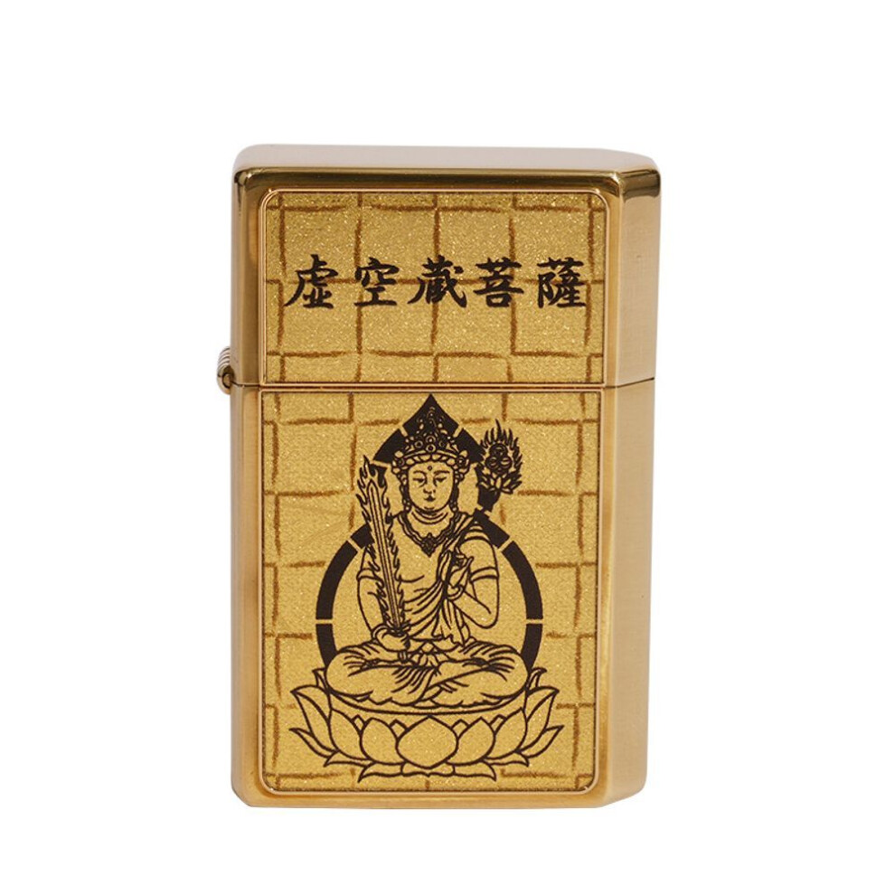 Yeuligo (Gtpr Void Bodhisattva) Prince Genuine Goods Grinding Wheel Kerosene Open Fire Windproof Lighter Heart Sutra Buddha Series Gift For Boyfriend