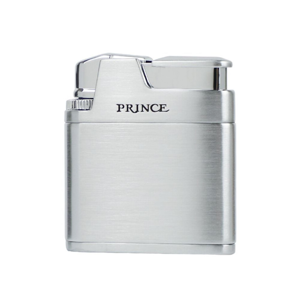 Yeuligo (Silver Brushed Gift Box) Lighter Prince Vintage Kowtow Wheel Inflatable Lighter Fashion Creative Gift Personalized Gift