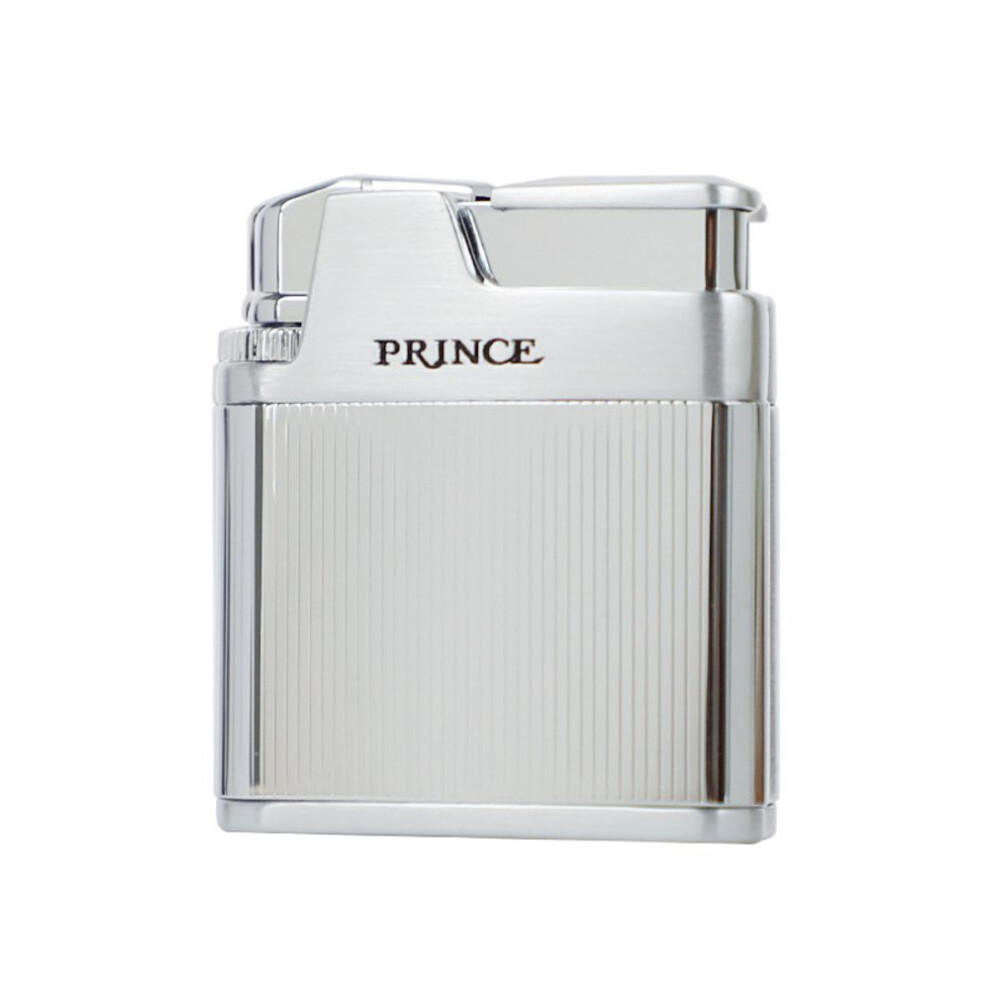 Yeuligo Silver ( Vertical Pattern Gift) Lighter Prince Vintage Kowtow Wheel Inflatable Lighter Fashion Creative Gift Personalized Gift