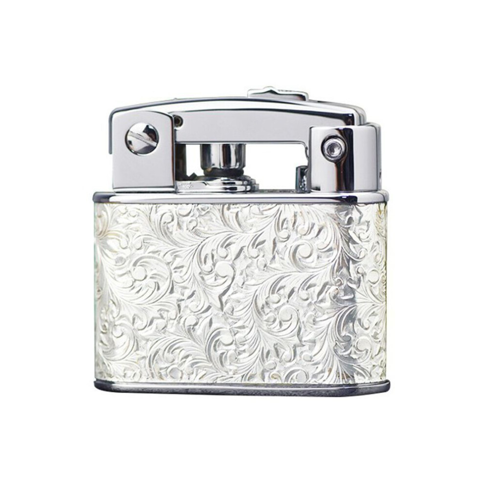 Yeuligo Silver ( Tangcao Gd3 1806 Gift) Prince Genuine Grinding Wheel Kerosene Lighter With Automatic Ignition Vintage Tangerine Stamp Gift Gd2
