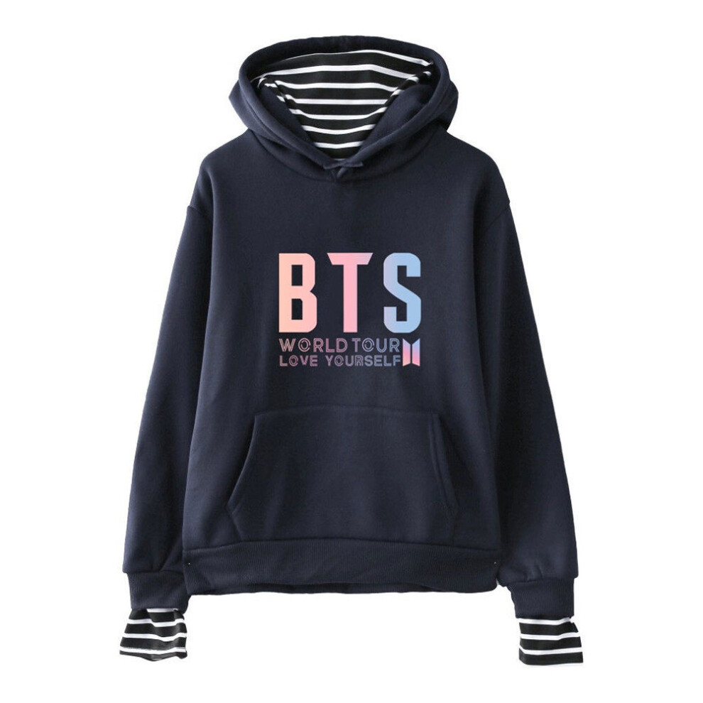 (Navy,Tag L=US S)Pull unisexe Kpop Bts In Bloom Sweater Jung Kook Hoodie garçons Bangtan