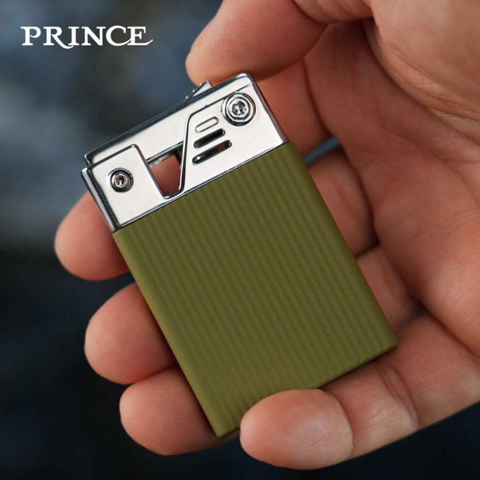 Yeuligo (Green) Prince Inflatable Lighter, Retro Grinding Wheel Ejection Ignition, Long Battery Life, Personalized And Creative Birthday Gift