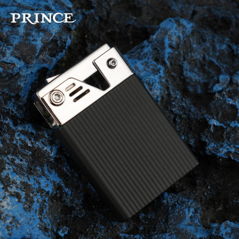 Yeuligo (Black) Prince Inflatable Lighter, Retro Grinding Wheel Ejection Ignition, Long Battery Life, Personalized And Creative Birthday Gift