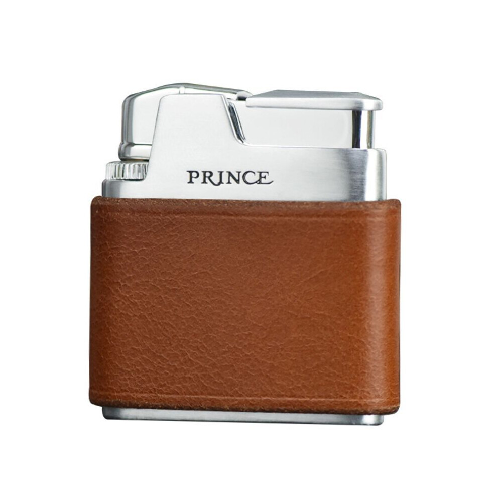 Yeuligo Brown (Saddle Gift Box) Prince Lighter Grinding Wheel Kowtow Retro Inflatable Open Flame Lettering Gift For Boyfriend