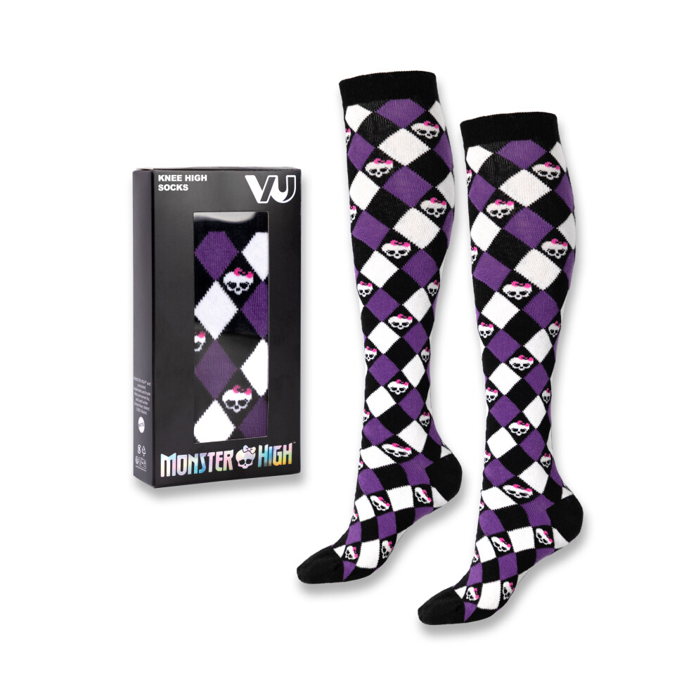 Monster High Knee-Length Socks (Womens Purple)