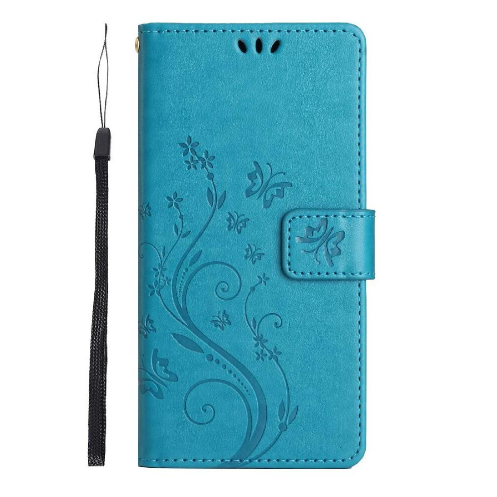 (Blue) Flip Case For Honor 200 Lite Pu Leather Magnetic Closure Wrist Strap Card Holder Kickstand Blue 764563509218
