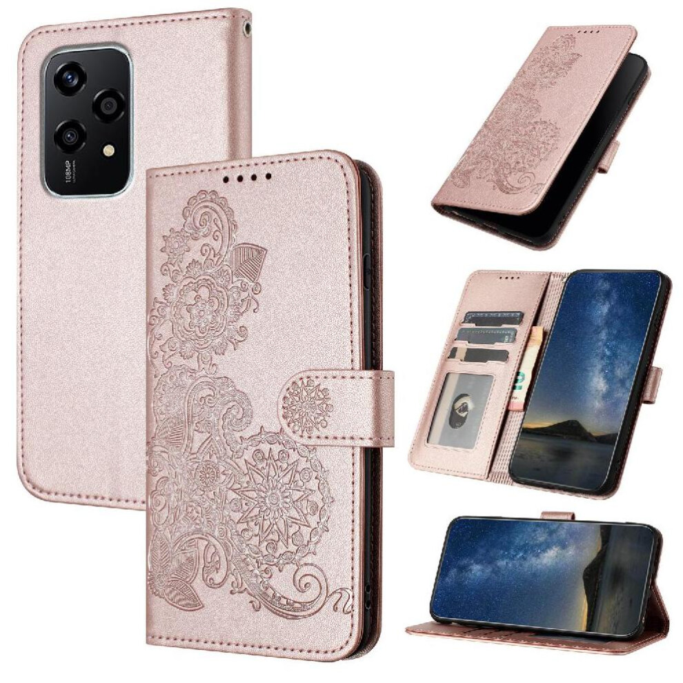 (Pink) Flip Case For Honor 200 Lite Flip Folio Book Kickstand Protective With Card Slot Stand Pu Leather Magnetic Closure Pink 764563510016