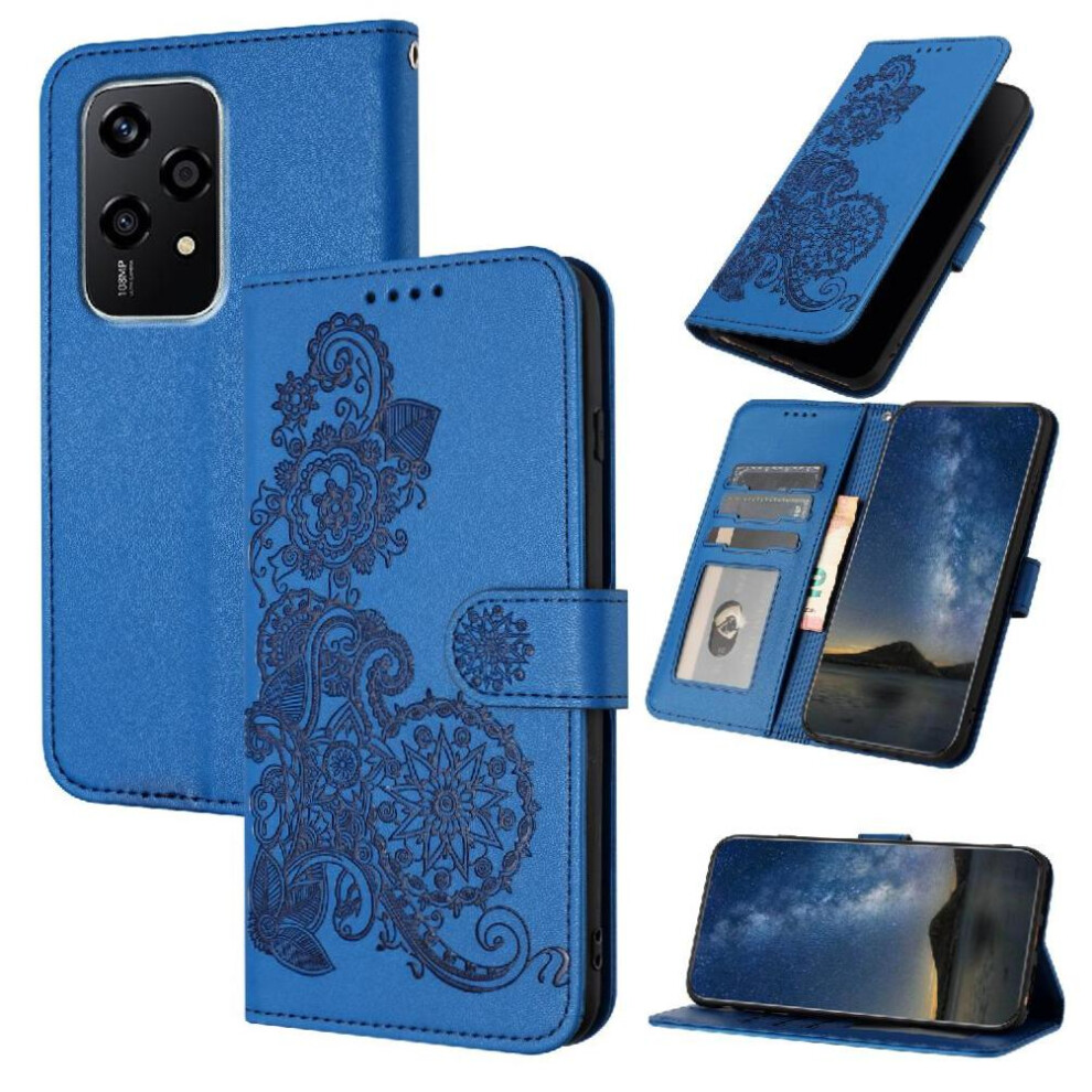 (Blue) Flip Case For Honor 200 Lite Flip Folio Book Kickstand Protective With Card Slot Stand Pu Leather Magnetic Closure Blue 764563510023