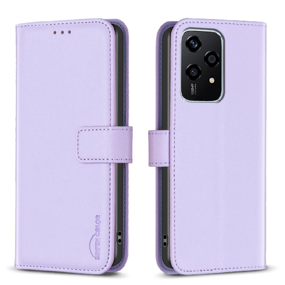 ( Violet) Flip Case For Honor 200 Lite Multi-Color Multi-Card Slot Leather Case Wallet Business Light 764563511051
