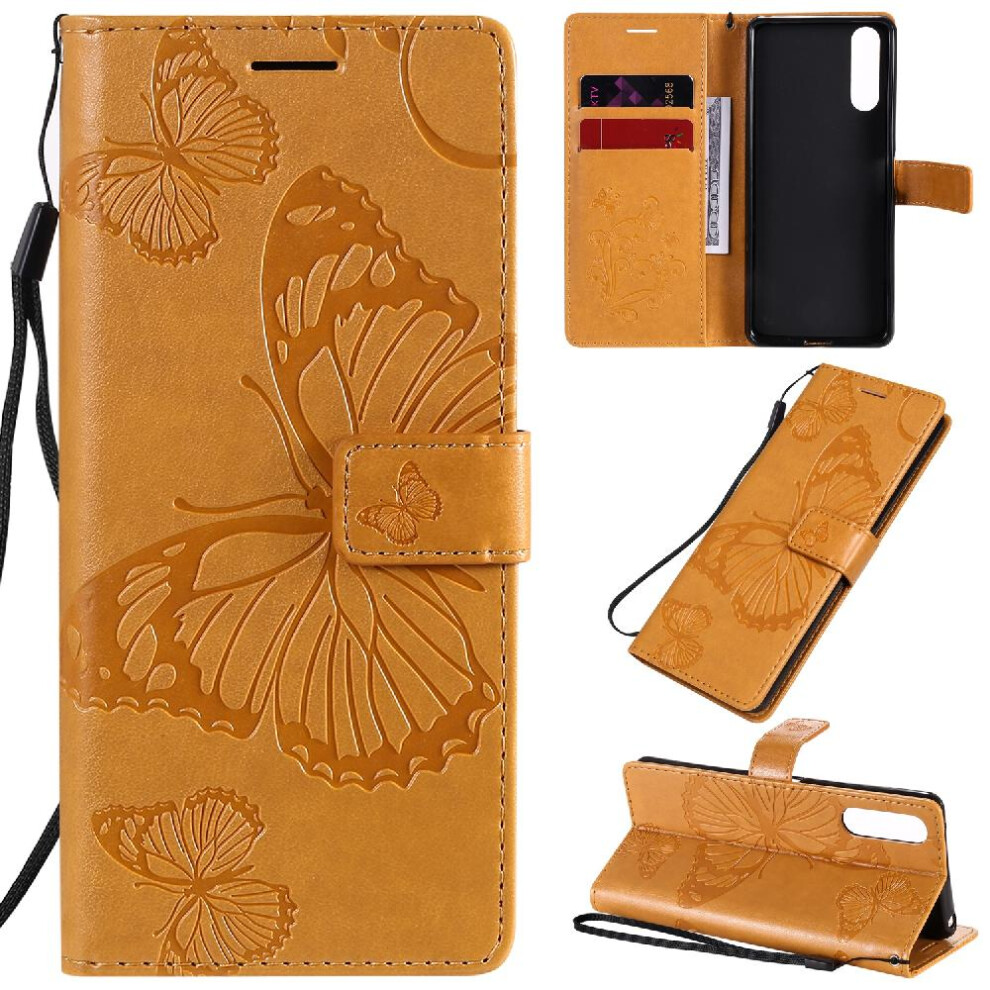 (Brown) Flip Case For Sony Xperia 10 Ii Shockproof Cover Magnetic Cover With Card Slot Stand Flip Kickstand Pu Leather Brown 764563511211